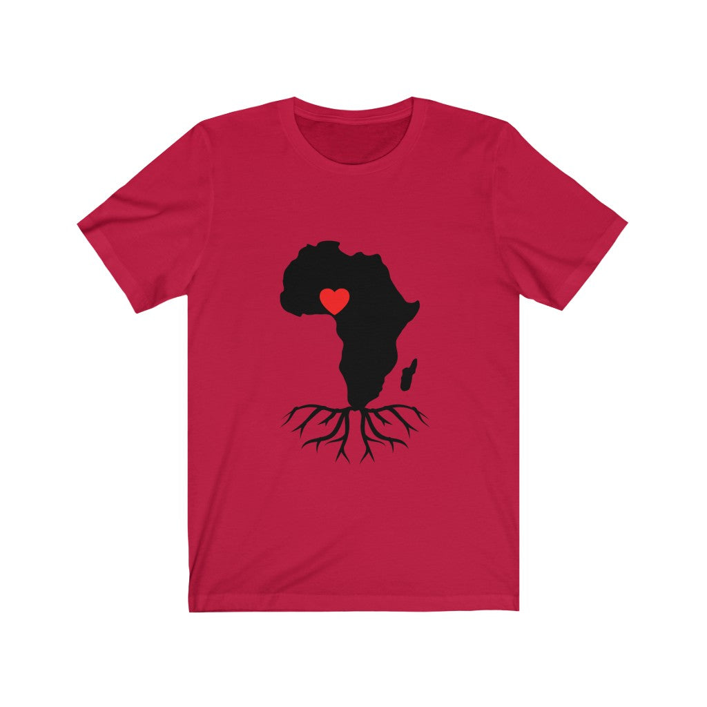 African Map Naija Love Unisex Jersey Short Sleeve Tee