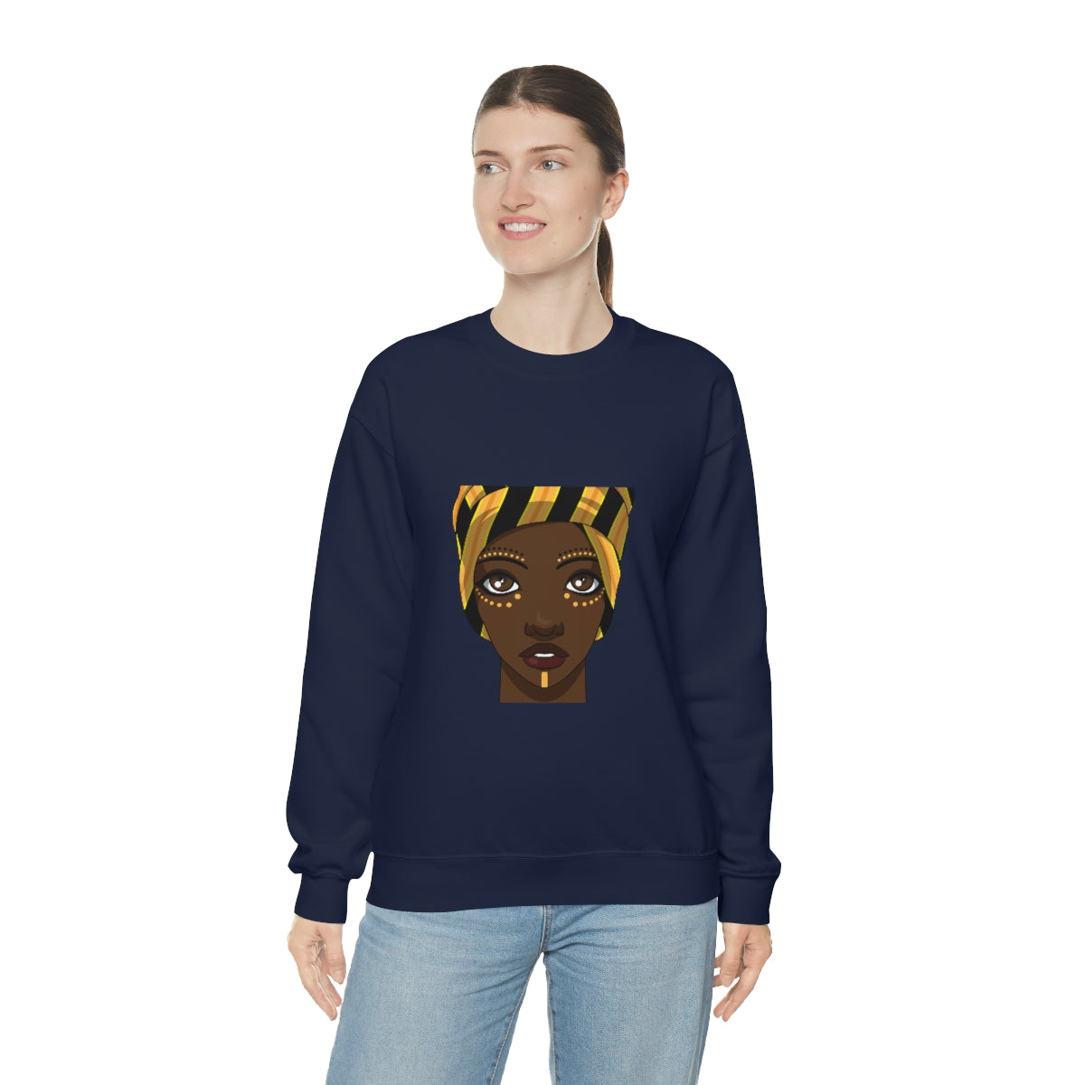 Beautiful African Woman -Unisex Heavy Blend™ Crewneck Sweatshirt