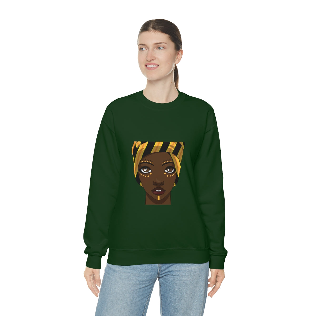 Beautiful African Woman -Unisex Heavy Blend™ Crewneck Sweatshirt