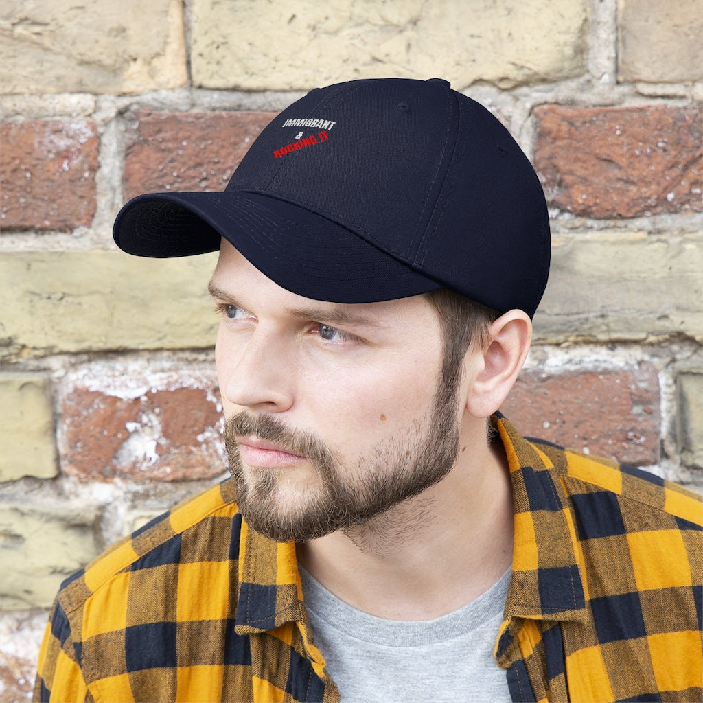 Immigrant and proud I Unisex Twill Hat I Immigrant I Proud Immigrant I