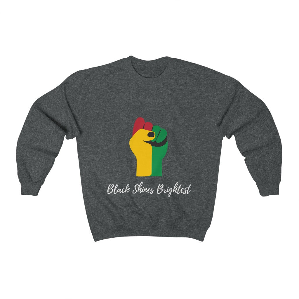 Black Shines Brightest-Unisex Heavy Blend™ Crewneck Sweatshirt