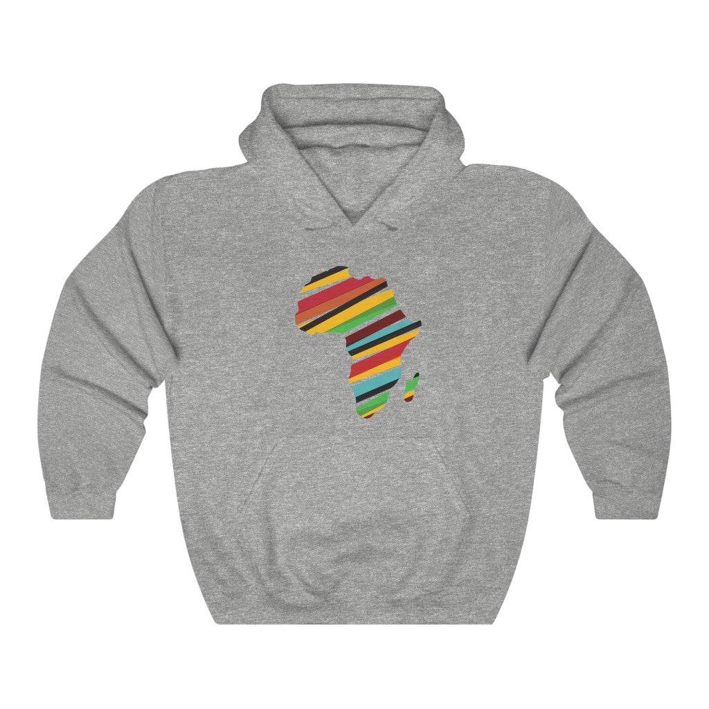 African Map Unisex Heavy Blend™ Hooded Sweatshirt