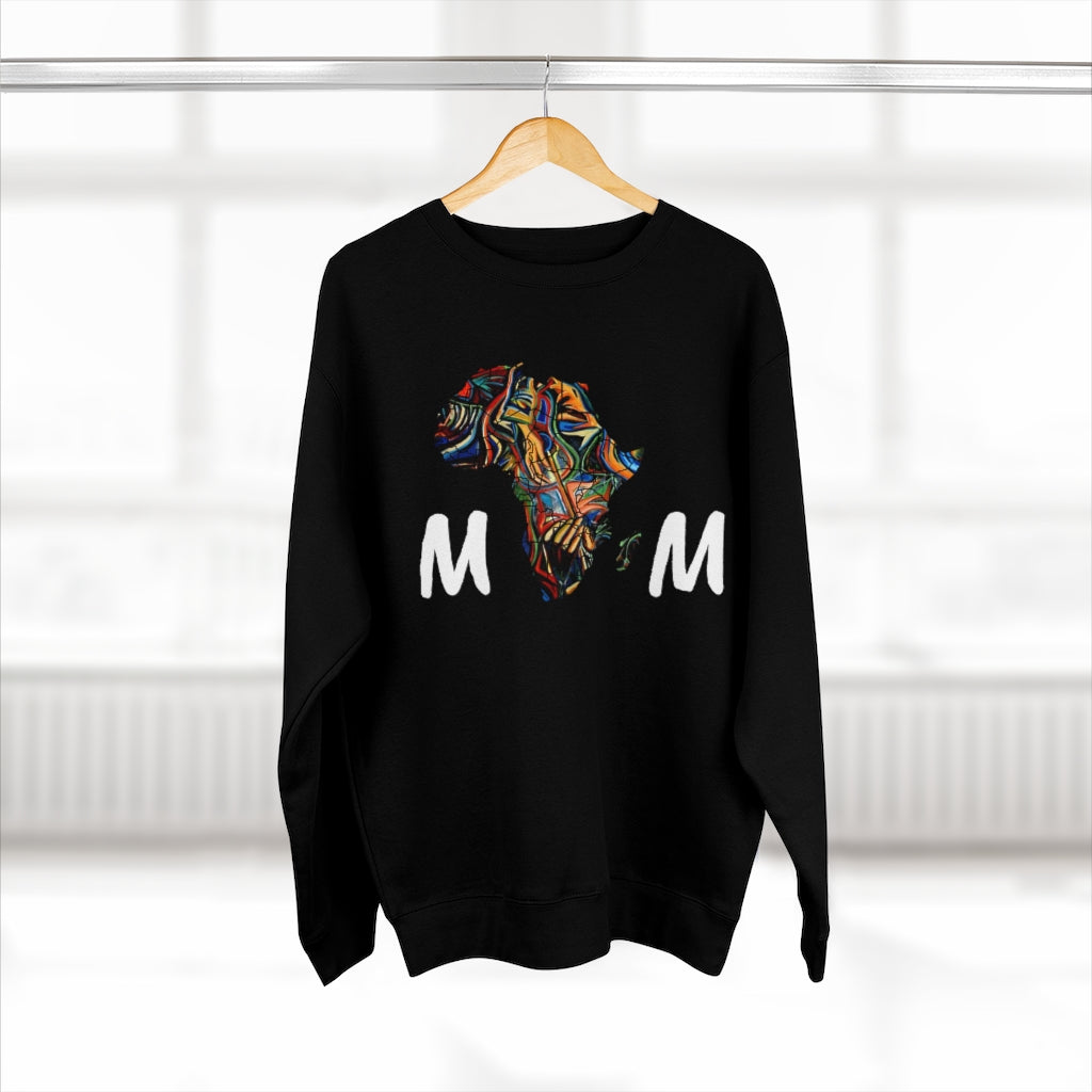 African mom Unisex Premium Crewneck Sweatshirt