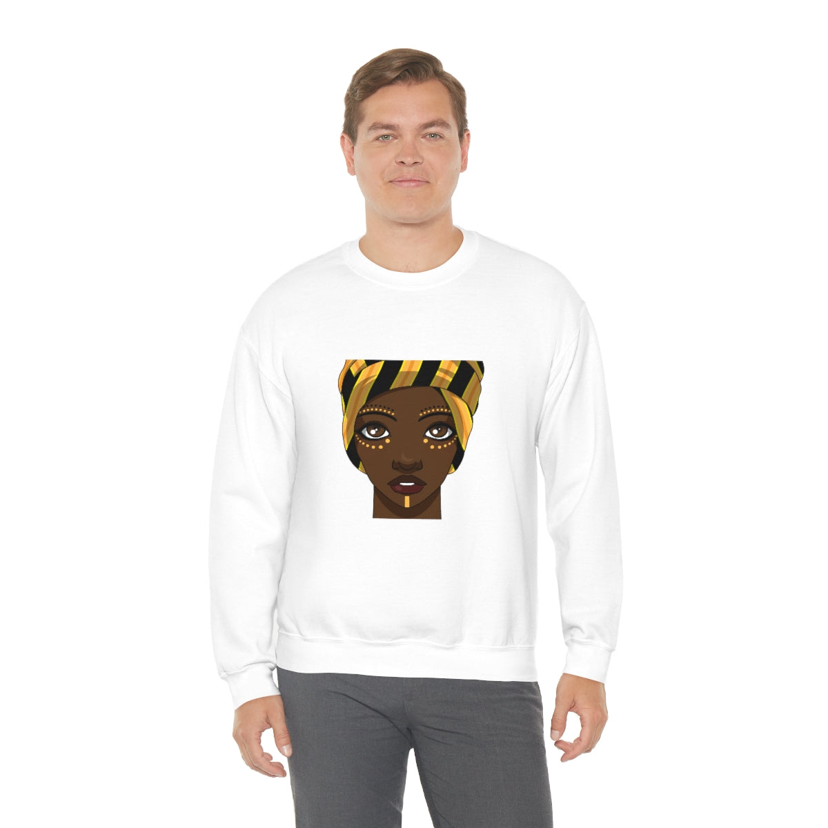 Beautiful African Woman -Unisex Heavy Blend™ Crewneck Sweatshirt