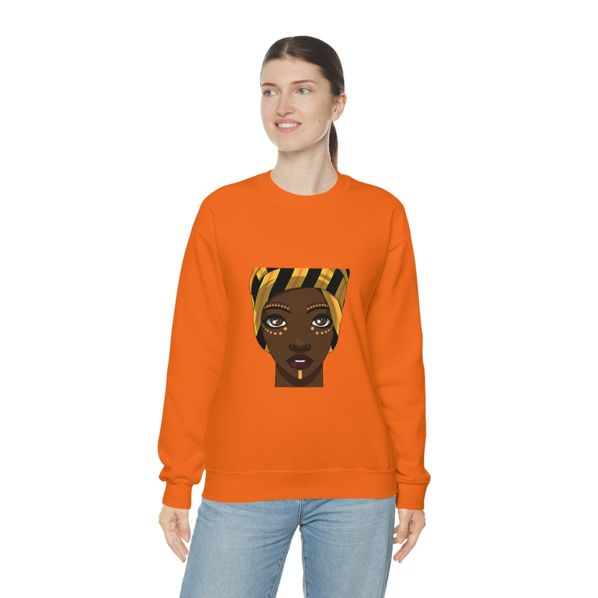 Beautiful African Woman -Unisex Heavy Blend™ Crewneck Sweatshirt