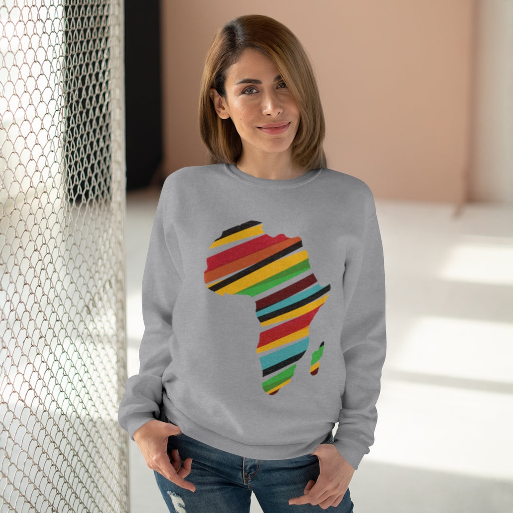 African Map Unisex Crew Neck Sweatshirt