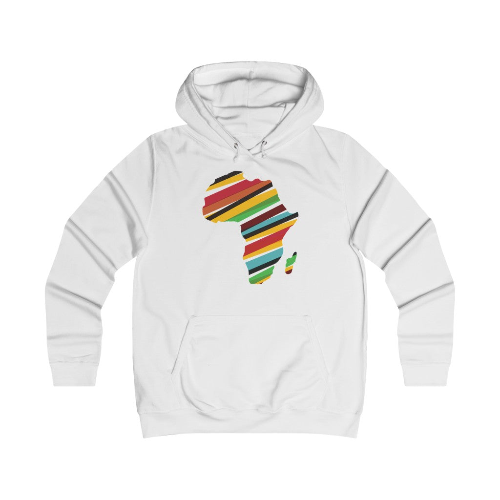 African Map Girlie Hoodie