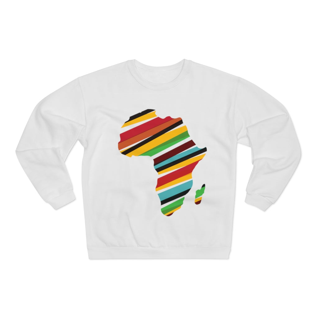 African Map Unisex Crew Neck Sweatshirt