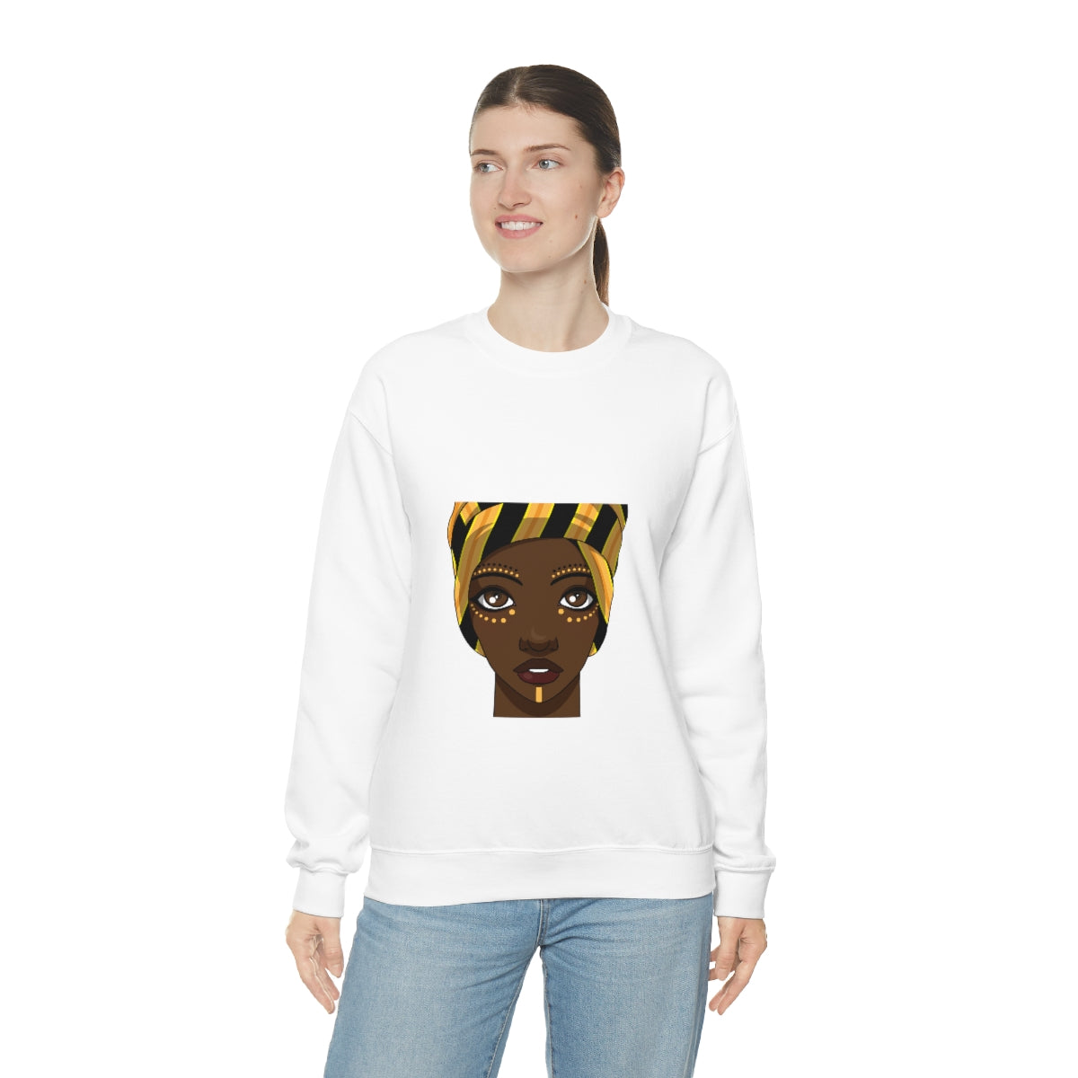 Beautiful African Woman -Unisex Heavy Blend™ Crewneck Sweatshirt