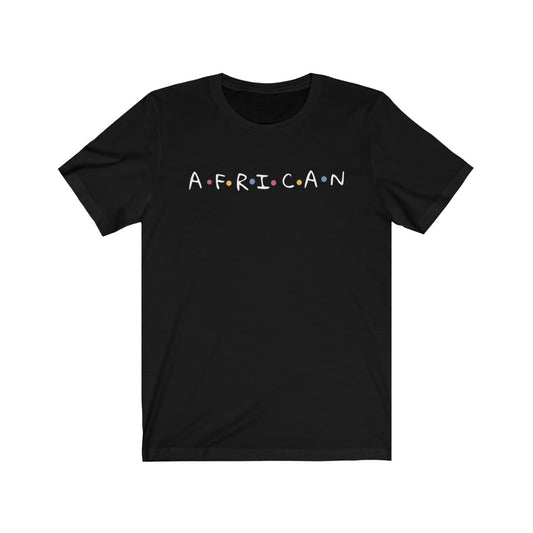 African  Friends themed Unisex Jersey Short Sleeve Tee