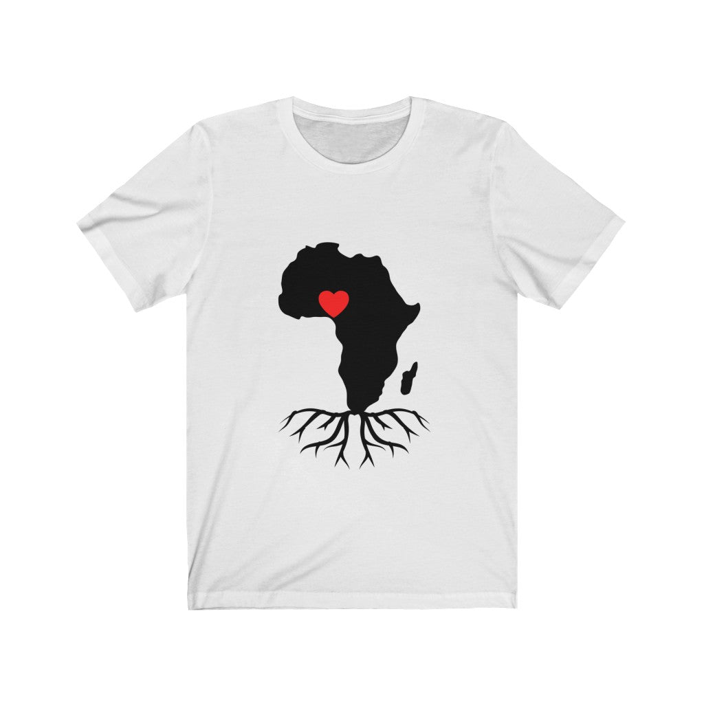 African Love Map Unisex Jersey Short Sleeve Tee