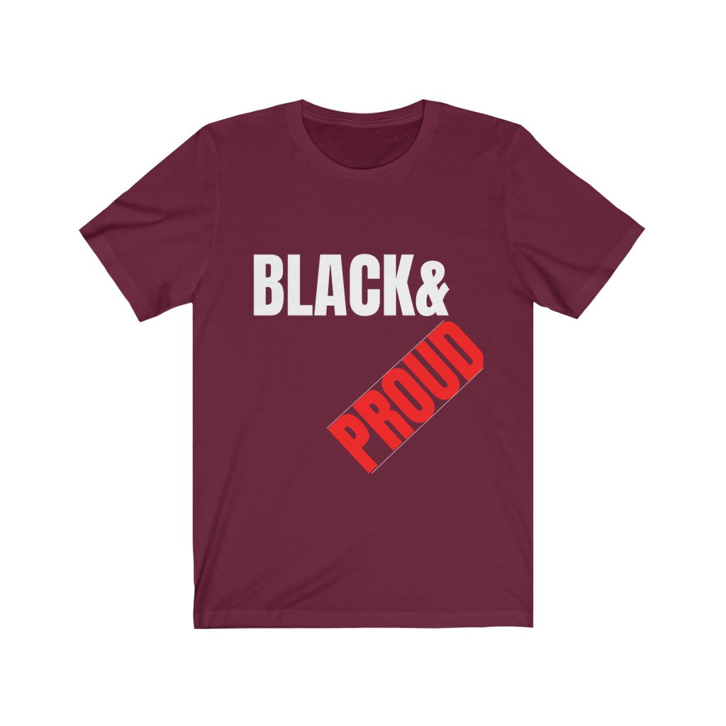 Black & Proud Unisex Jersey Short Sleeve Tee