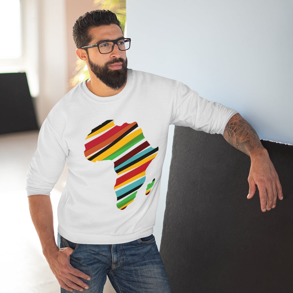 African Map Unisex Crew Neck Sweatshirt