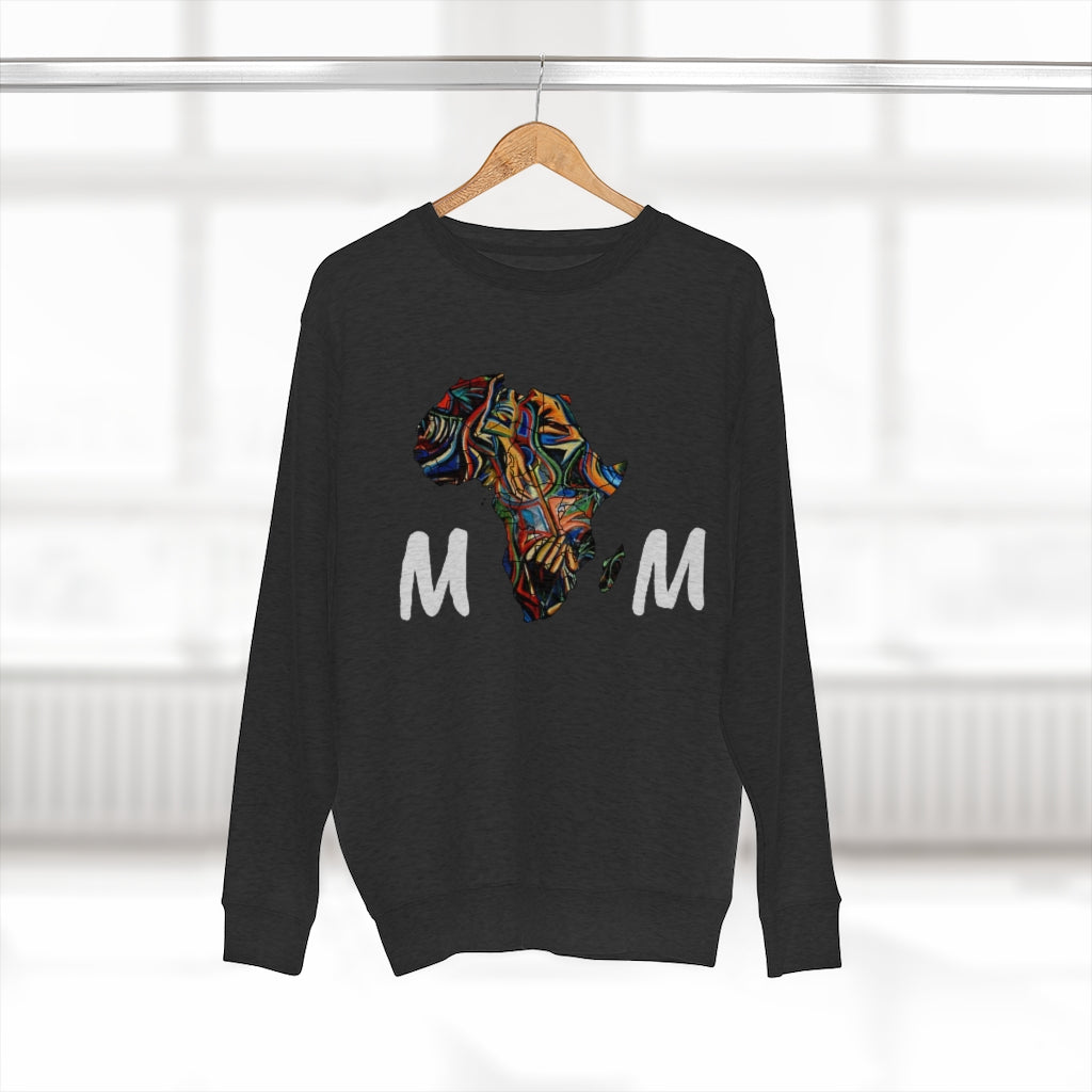 African mom Unisex Premium Crewneck Sweatshirt