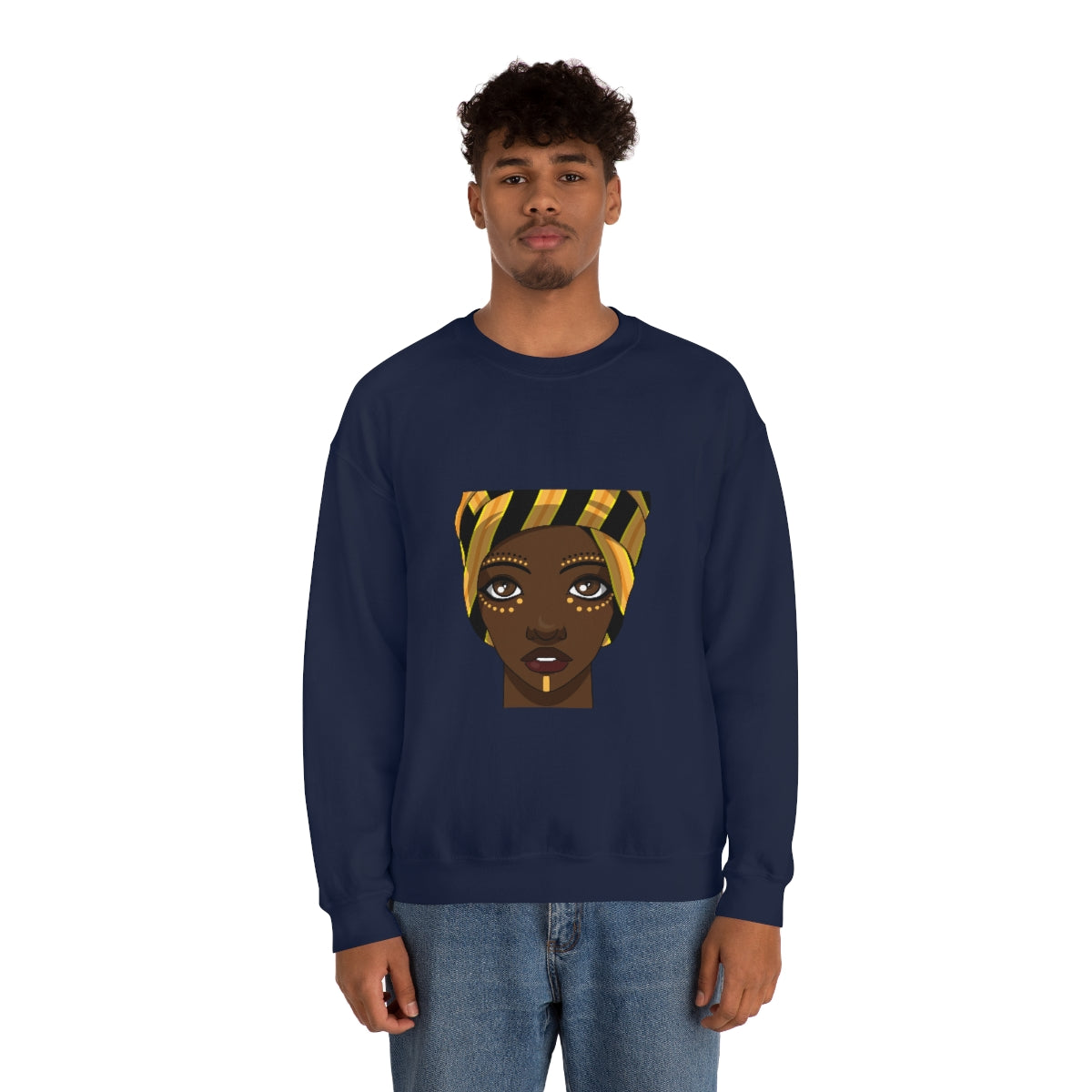 Beautiful African Woman -Unisex Heavy Blend™ Crewneck Sweatshirt